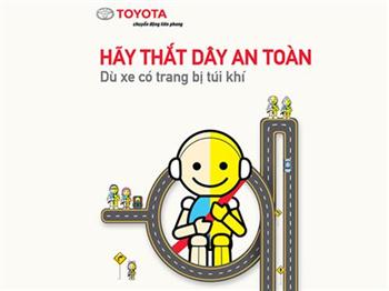 Toyota kêu gọi người Việt hãy luôn thắt dây đai an toàn