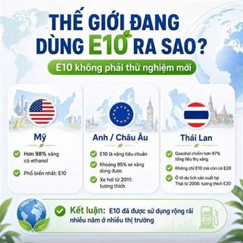 Xăng E10, giải đáp những băn khoăn trước giờ G