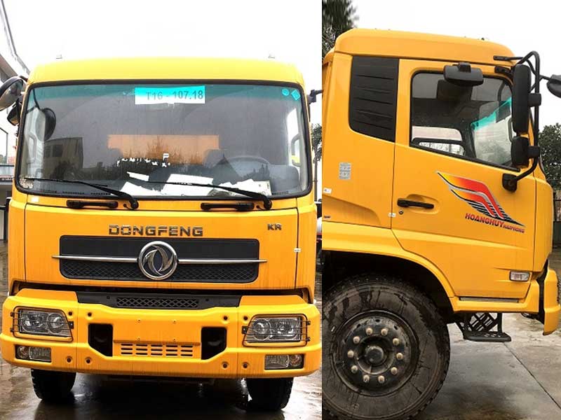 Xe ben 2 chân (4x2) Dongfeng Hoàng Huy 8 tấn - Ben chữ A - Nhập khẩu chính hãng 2021