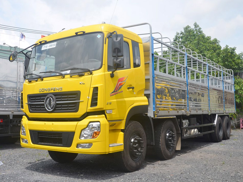 Ô tô Đông Phong Việt Nam đại lý phân phối dòng xe tải Dongfeng Hoàng Huy 4 chân 17.9 tấn thùng dài 9.5 mét